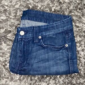 7 For All Mankind Embellished Distressed Shorts